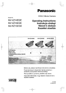 Használati útmutató Panasonic NV-VZ14EGE Videokamera