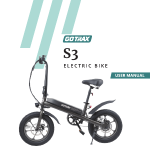 Handleiding GOTRAX S3 Elektrische fiets