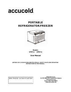 Handleiding Accucold SPRF11MC MomCube Vriezer
