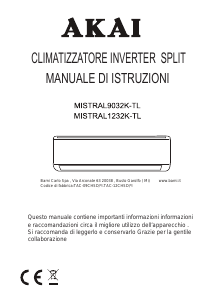 Manuale Akai MISTRAL 9032K-TL Condizionatore d’aria
