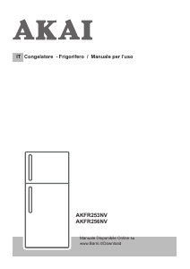 Manuale Akai AKFR256NV Frigorifero-congelatore
