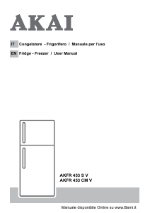 Manual Akai AKFR453CMV Fridge-Freezer