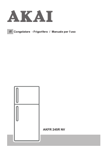 Manuale Akai AKFR245RNV Frigorifero-congelatore