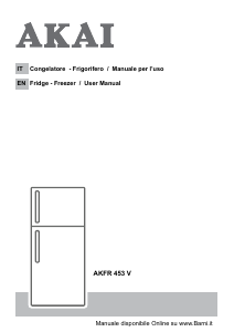 Manual Akai AKFR453V Fridge-Freezer