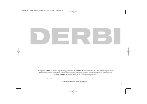 Manuale Derbi Senda DRD X-Treme 50 SM Motocicletta