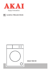 Manuale Akai AQUA7004NV Lavatrice
