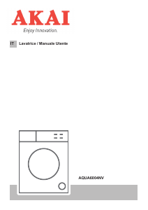 Manuale Akai AQUA6004NV Lavatrice