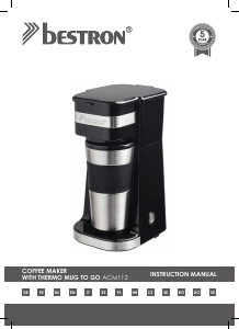 Bruksanvisning Bestron ACM112SAT Kaffebryggare