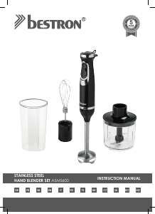 Priručnik Bestron ASMS600TG Ručni blender