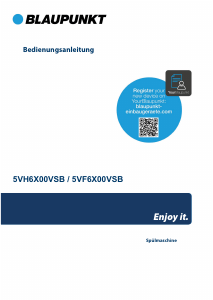Bedienungsanleitung Blaupunkt 5VH 6X00VSB Geschirrspüler
