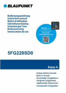 Manual de uso Blaupunkt 5FG 228SD0 Congelador