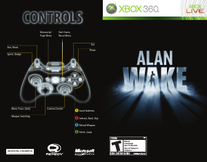 Manual Microsoft Xbox 360 Alan Wake