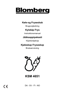 Bruksanvisning Blomberg KSM 4651 Kyl-frys