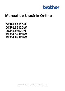 Manual Brother DCP-L5512DW Impressora multifunções