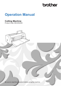 Manual Brother SDXTL Paper Cutter