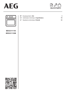 Kasutusjuhend AEG BES33111XM Ahi