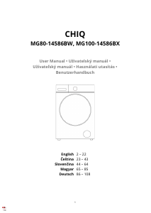 Handleiding Chiq MG100-14586BX Wasmachine