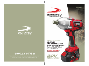Manual de uso Daihatsu HI-LL20PROF Llave de impacto