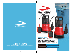 Manual de uso Daihatsu BSL400P Bomba de agua