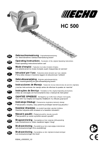 Mode d’emploi Echo HC-500 Taille-haies