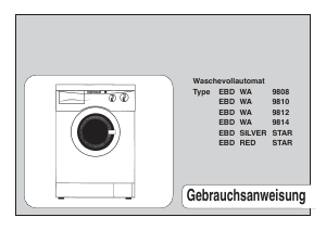 Bedienungsanleitung EBD Red Star Waschmaschine