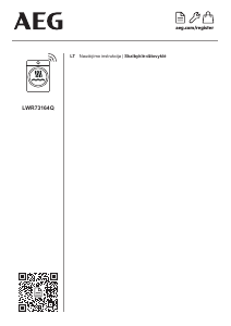 Vadovas AEG LWR73164QC Skalbimo ir džiovinimo mašina