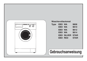 Bedienungsanleitung EBD Silver Star Waschmaschine