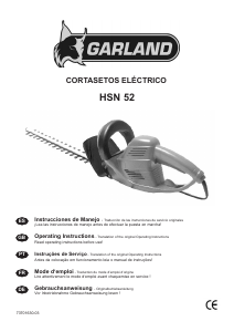 Manual de uso Garland HSN 52 Tijeras cortasetos