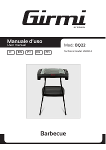 Manuale Girmi BQ22 Barbecue