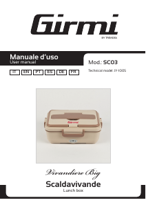 Manuale Girmi SC03 Scaldavivande portatile