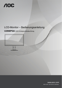 Bedienungsanleitung AOC U2868PQU LCD monitor