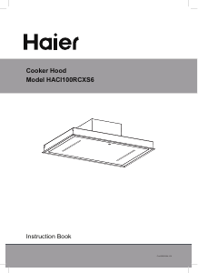 كتيب هاير HACI100RCXS6 مدخنة موقد طبخ