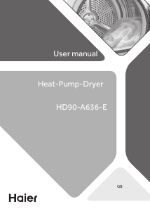 Manuál Haier HD90-A636-E Sušák