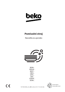 Priročnik BEKO BDIN38560C Pomivalni stroj