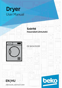 Használati útmutató BEKO DE 8434 RX0M Szárító