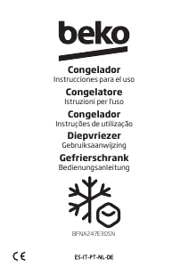 Bedienungsanleitung BEKO BFNA247E30SN Gefrierschrank