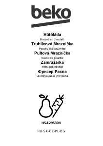Instrukcja BEKO HSA 29530 Zamrażarka