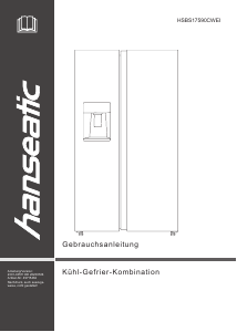 Bedienungsanleitung Hanseatic HSBS17590CWEI Kühl-gefrierkombination