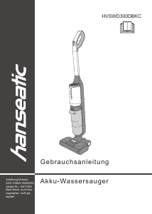 Bedienungsanleitung Hanseatic HVSF21150RKC Staubsauger
