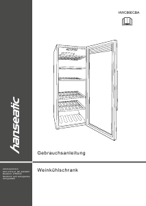 Bedienungsanleitung Hanseatic HWC86ECBA Weinklimaschrank