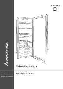 Bedienungsanleitung Hanseatic HWC77FCIA Weinklimaschrank