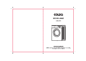 Mode d’emploi Coldis COSL6EG Sèche-linge