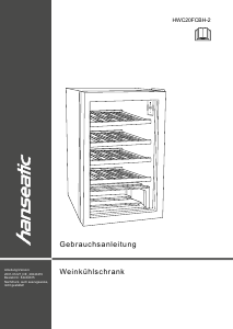 Bedienungsanleitung Hanseatic HWC20FCBH-2 Weinklimaschrank