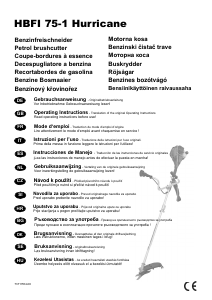 Manual de uso Hurricane HBFI 75-1 Desbrozador