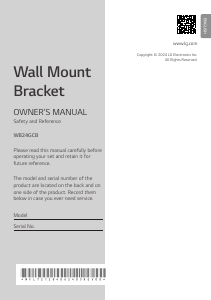 Manual LG WB24GCB Wall Mount
