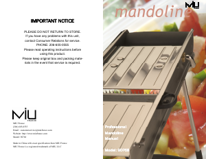 Handleiding MIU 90768 Mandoline
