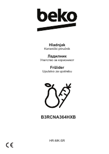 Прирачник BEKO B3RCNA364HXB Фрижидер-замрзнувач