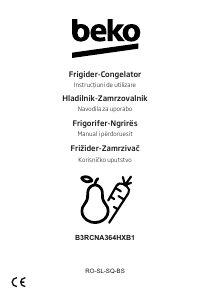 Bedienungsanleitung BEKO B3RCNA364HXB Kühl-gefrierkombination