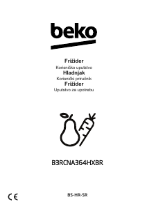 Priručnik BEKO B3RCNA364HXBR Frižider – zamrzivač