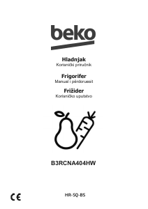 Priručnik BEKO B3RCNA404HW Frižider – zamrzivač